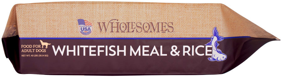 Wholesomes Dry Dog Food Fish Meal & Rice, 1ea/40 lb