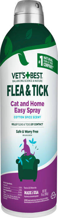 Vet's Best Flea & Tick Cat and Home Spray Cotton Spice Scent, 1ea/14 oz