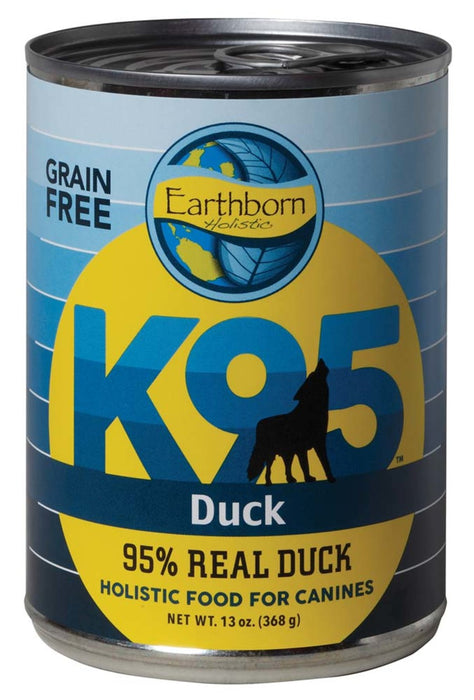 Earthborn Holistic Grain Free K95 Meat Protein Wet Dog Food Duck, 12ea/13 oz