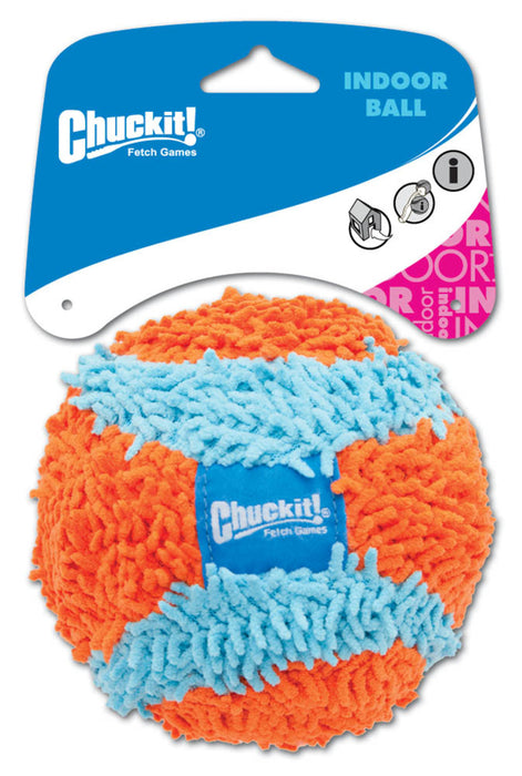 Chuckit! Indoor Ball Dog Toy Blue/Orange, 1ea/MD