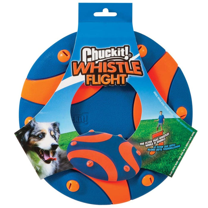 Chuckit! Whistle Flight Dog Toy Blue, Orange, 1ea/One Size