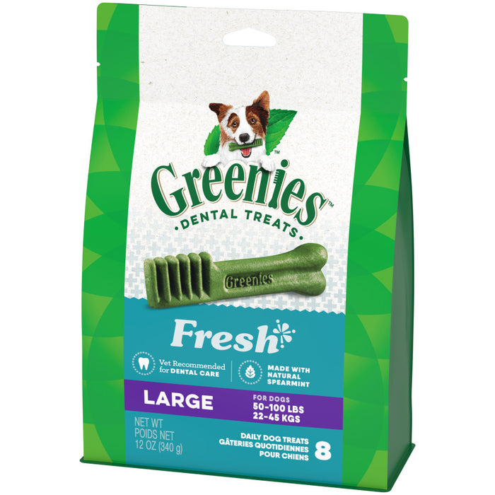 Greenies Dog Dental Treats Fresh, 1ea/12 oz, 8 ct, Large