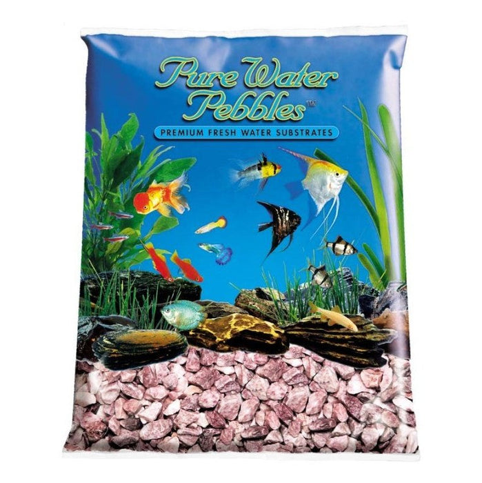 Pure Water Pebbles Premium Fresh Water Natural Aquarium Gravel Pink Flamingo, 1ea/5 lb