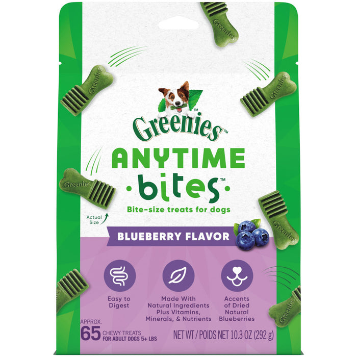 Greenies Anytime Bites Bite-Size Dog Dental Treats Blueberry, 1ea/10.3 oz