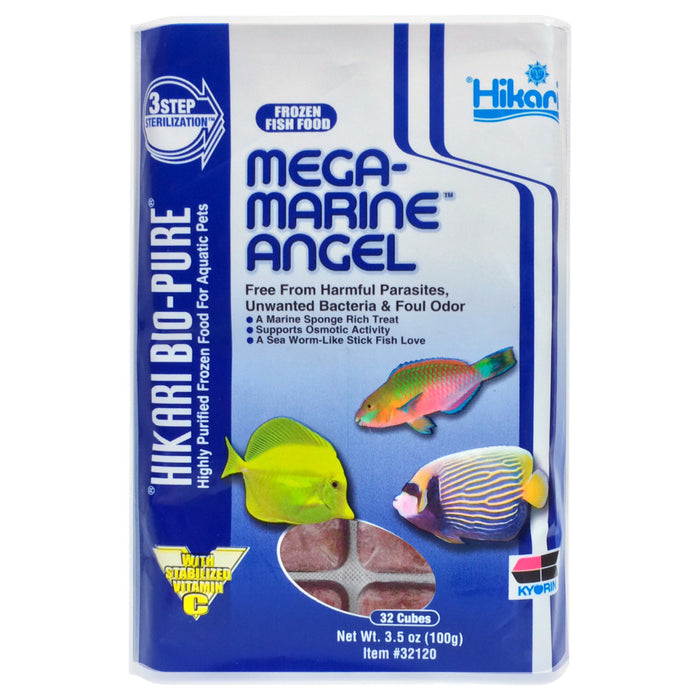 Hikari USA Mega-Marine Angel Frozen Fish Food 1ea/3.5 oz, 32 ct