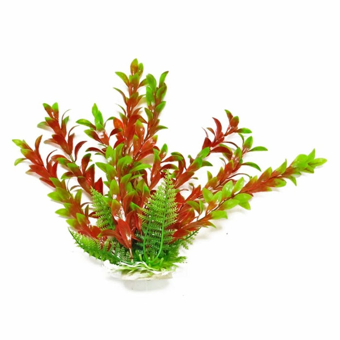 Aquatop Hygro Aquarium Plant with Weighted Base Green, Red, 1ea/9 in