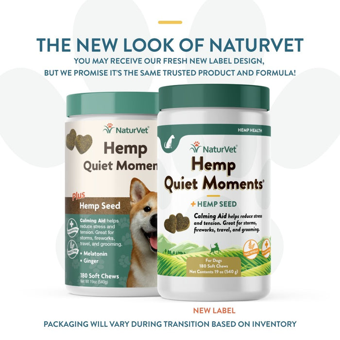 NaturVet Hemp Quiet Moments Soft Chews 1ea/180 ct