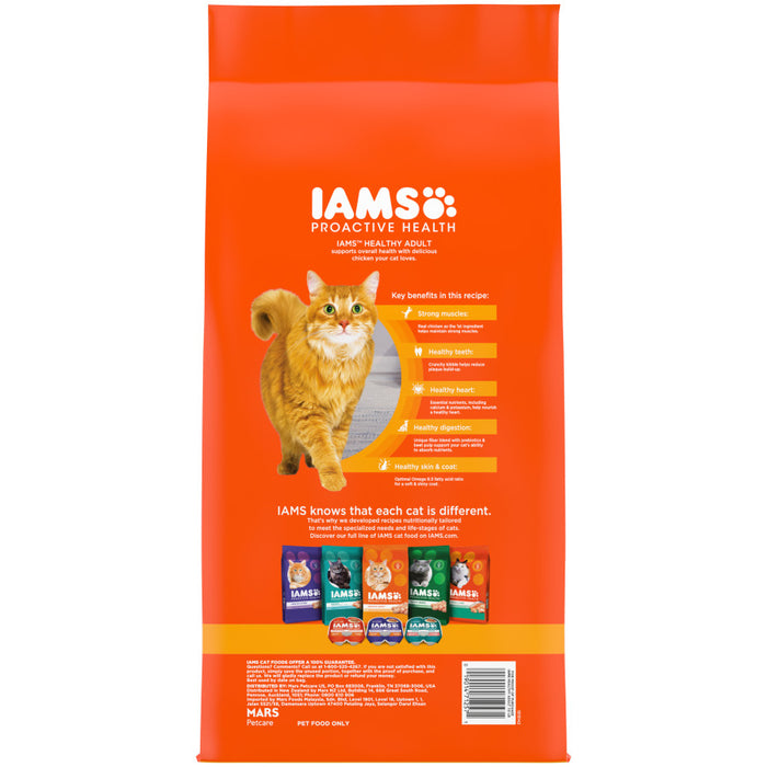 IAMS Proactive Health Adult Dry Cat Food Chicken, 1ea/7 lb