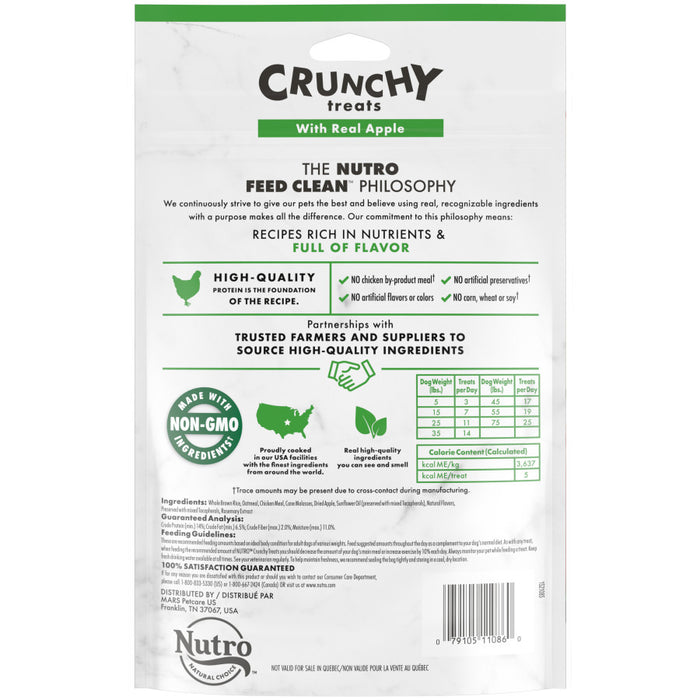 Nutro Products Crunchy Dog Treats Apple, 1ea/10 oz