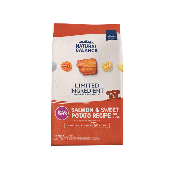 Natural Balance Pet Foods L.I.D. Small Breed Bites Dry Dog Food Salmon & Sweet Potato, 1ea/4 lb