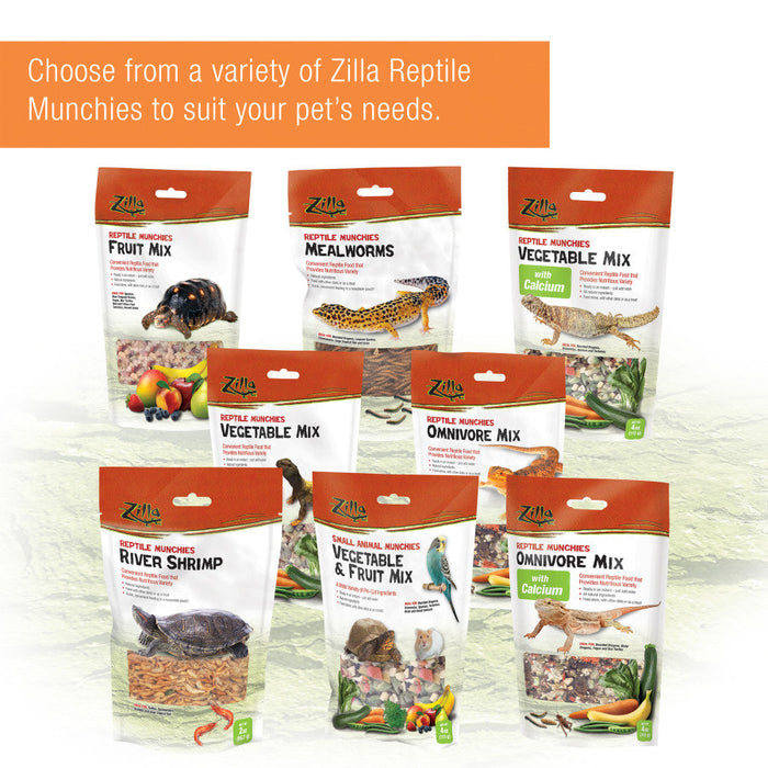 Zilla Reptile Munchies Mealworm 1ea/Resealable Bag, 3.75 oz