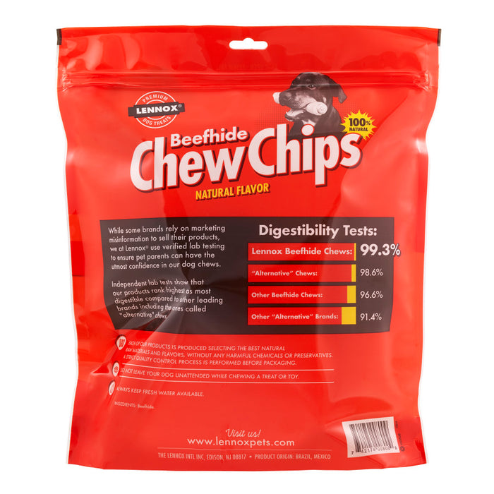 Lennox Beefhide Chew Chips Dog Treat Natural, 1ea/16 oz