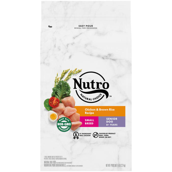 Nutro Products Natural Choice Small Breed Senior Dry Dog Food Chicken & Brown Rice, 1ea/5 lb