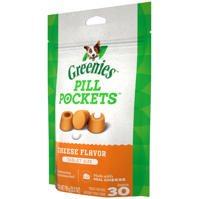 Greenies Pill Pockets for Tablets Cheese, 1ea/30 ct, 3.2 oz