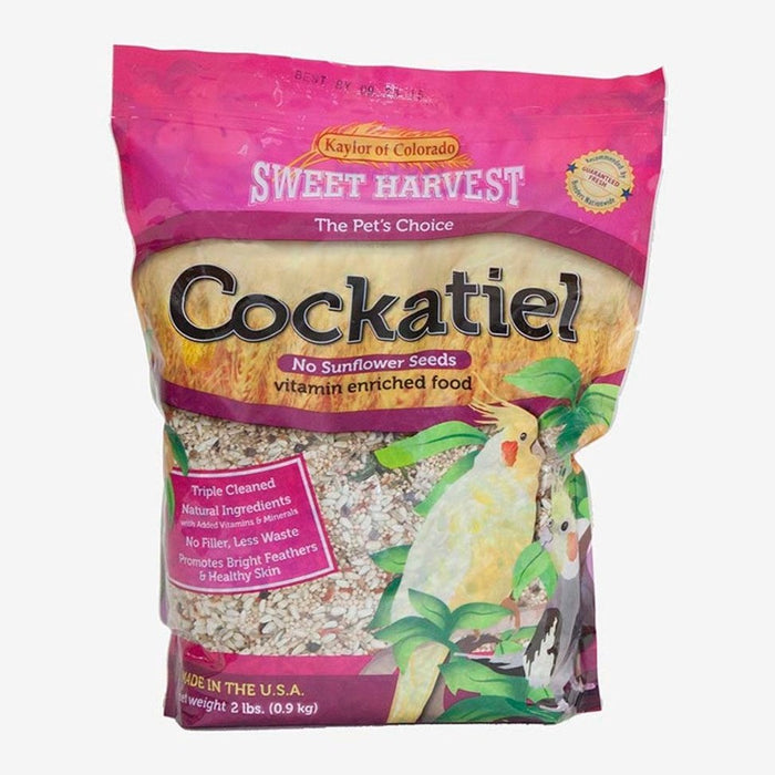 Sweet Harvest Vitamin Enriched Cockatiel Food with out Sunflower Seeds 1ea/2 lb