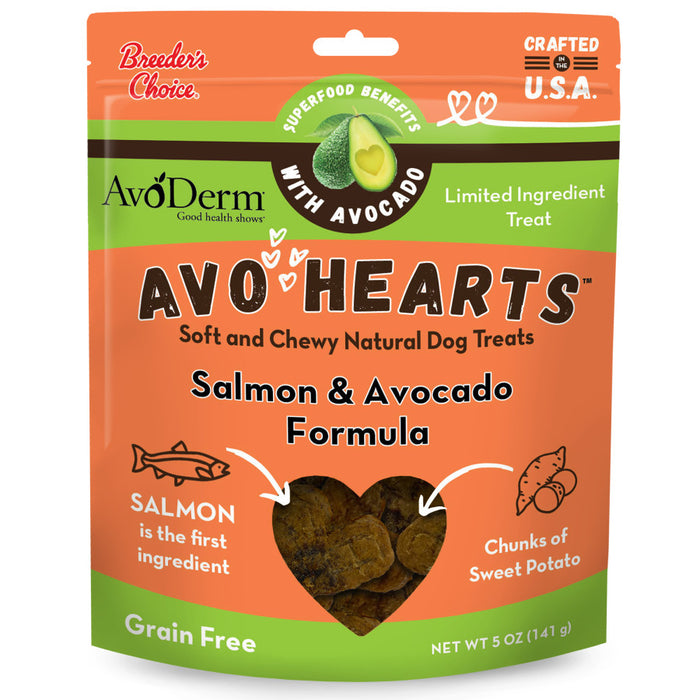 AvoDerm Natural AvoHearts Natural Dog Treats Salmon & Avocado, 1ea/5 oz