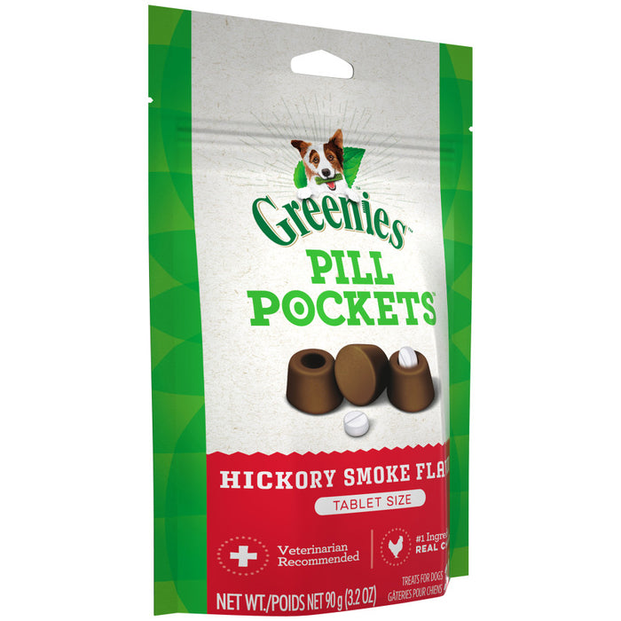 Greenies Pill Pockets for Tablets Hickory Smoke, 1ea/30 ct, 3.2 oz