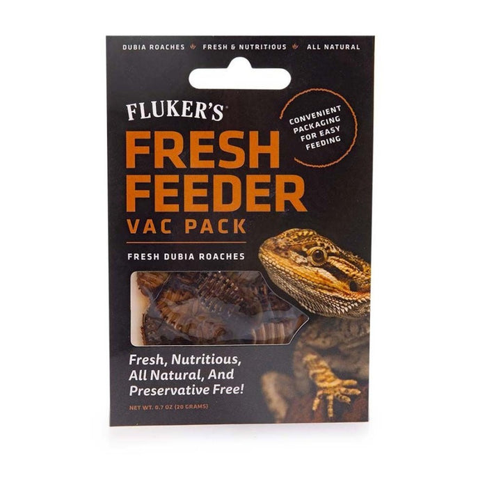 Fluker's Fresh Feeder Vac Pack Reptile Food Dubia Roaches, 1ea/.7 oz