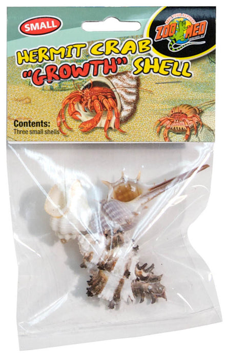 Zoo Med Hermit Crab Growth Shell Assorted, 1ea/SM, 3 pk