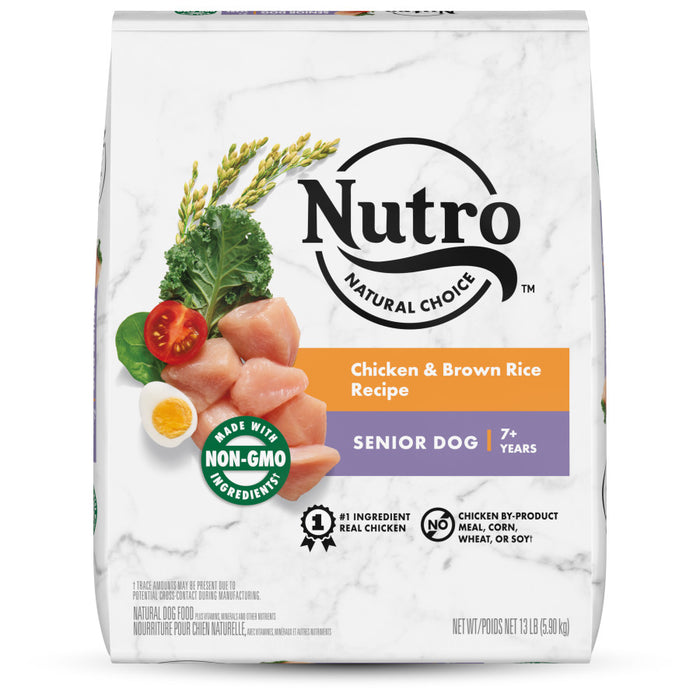 Nutro Products Natural Choice Senior Dry Dog Food Chicken & Brown Rice, 1ea/13 lb