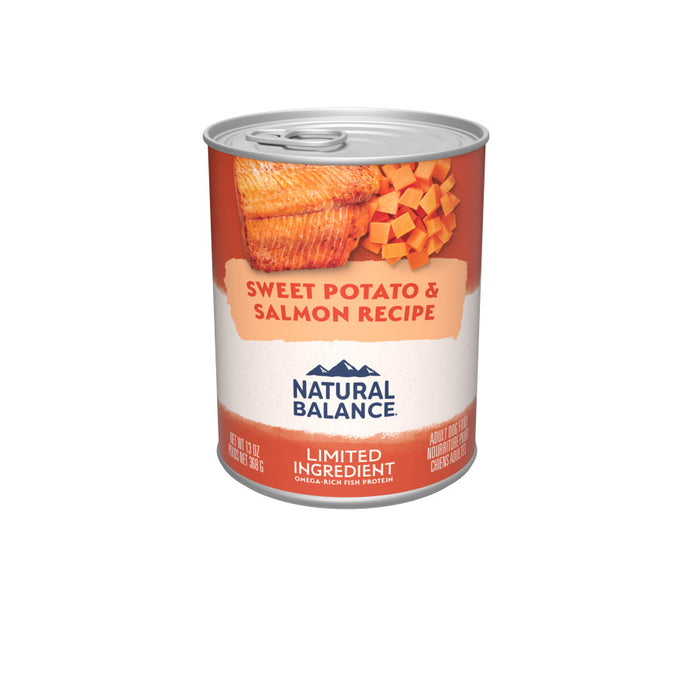 Natural Balance Pet Foods L.I.D. Wet Dog Food Fish & Sweet Potato, 12ea/13 oz