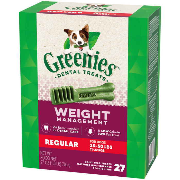 Greenies Weight Management Dog Dental Treats 1ea/27 oz, 27 ct, Regular