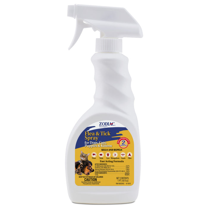 Zodiac Flea & Tick Spray for Dogs, Cats, Puppies & Kittens 1ea/16 fl oz