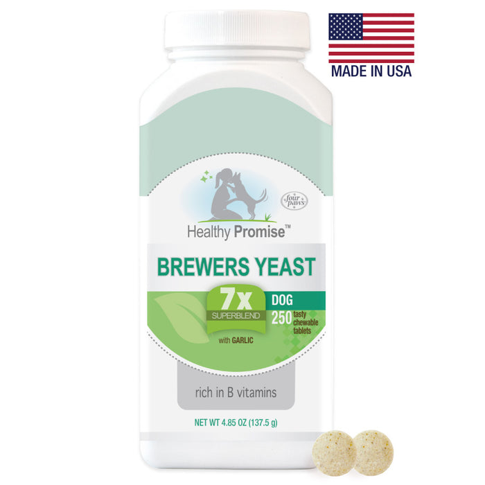 Four Paws Healthy Promise Brewers Yeast for Dogs Immunity, 1ea/250 ct