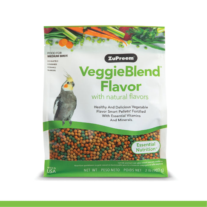 ZuPreem VeggieBlend Bird Food Medium Birds, 1ea/2 lb