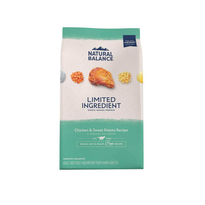 Natural Balance Pet Foods L.I.D. Adult Dry Dog Food Chicken & Sweet Potato, 1ea/4 lb