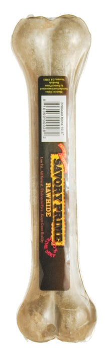 Savory Prime Pressed Rawhide Bones Bulk, Natural, 1ea/10.5 in