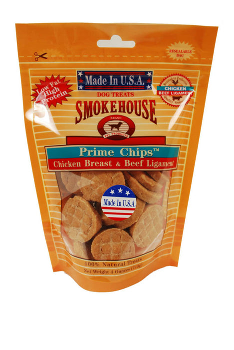 Smokehouse USA Made Prime Chips Dog Treat Chicken & Beef, 1ea/4 oz