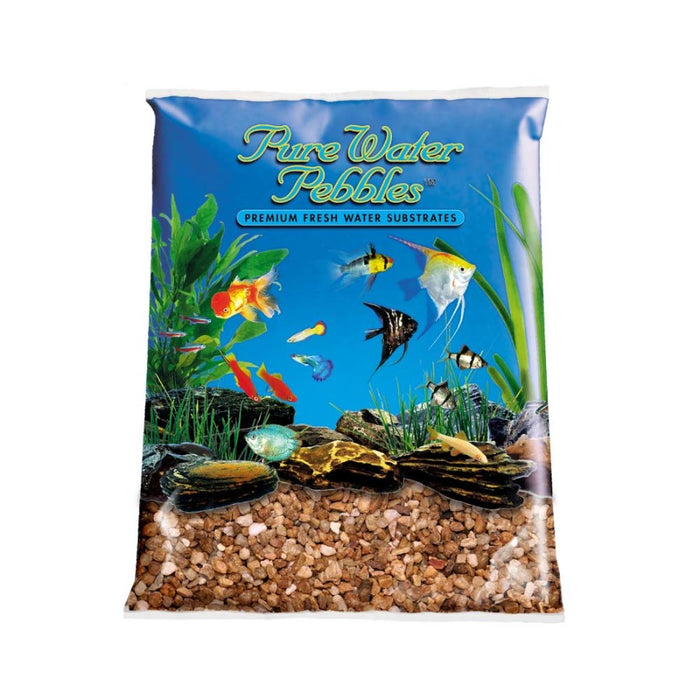 Pure Water Pebbles Premium Fresh Water Nutty Pebbles Natural Aquarium Gravel 1ea/25 lb