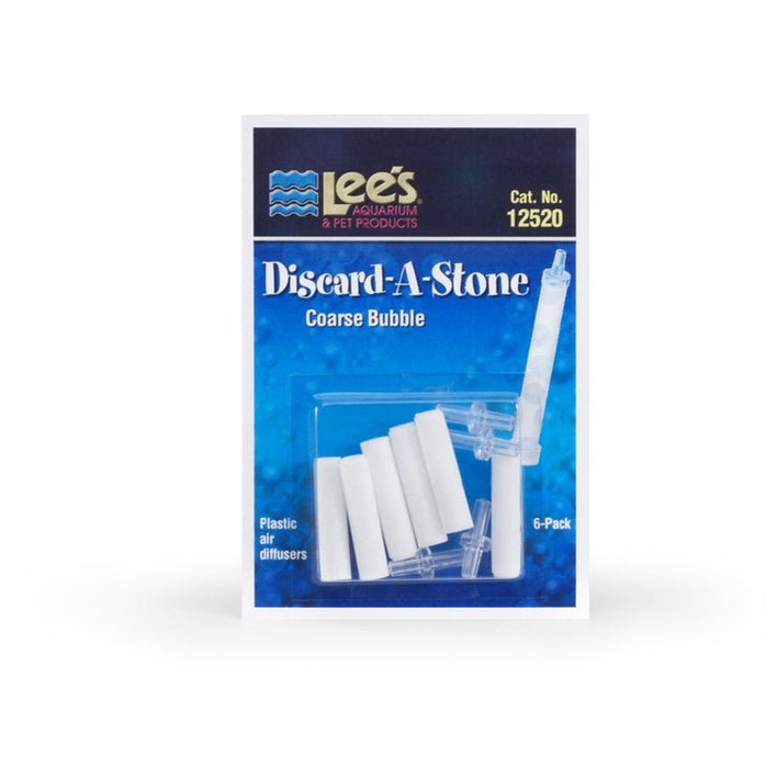 Lee's Aquarium & Pet Products Discard-A-Stone White, 1ea/Coarse, 6 Piece