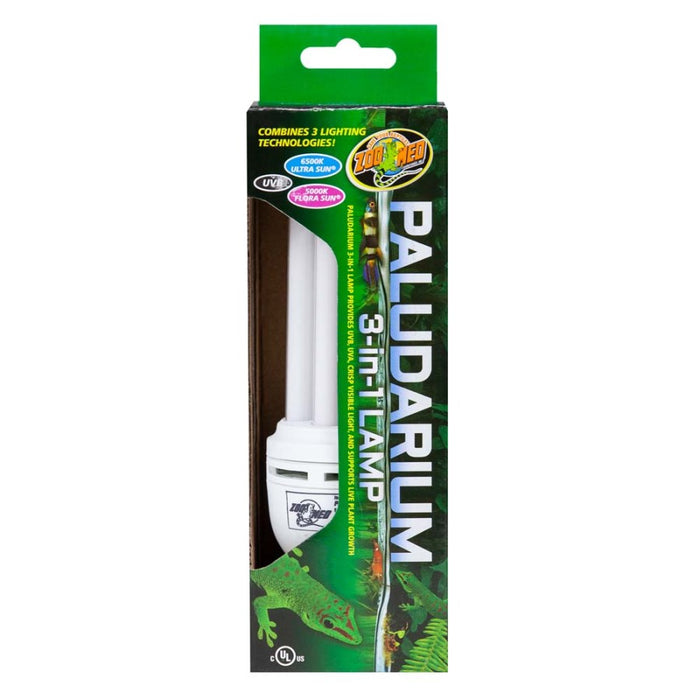 Zoo Med Paludarium 3-in-1 Lamp White, 1ea