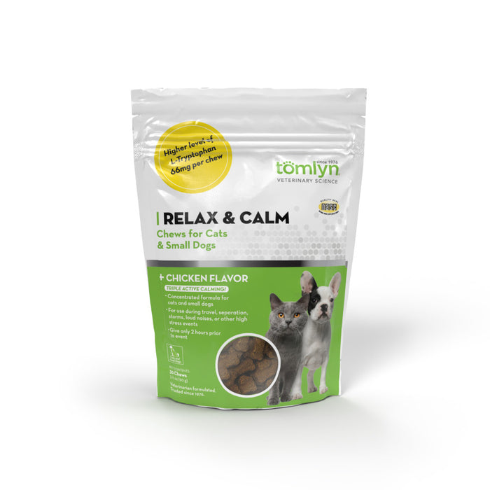 Tomlyn Relax & Calm Chews for Cats & Dogs 1ea/3.17 oz, 30 ct