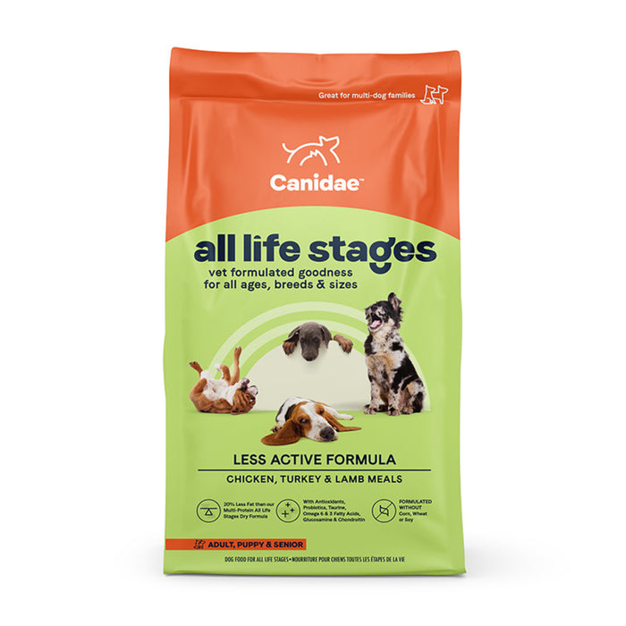 CANIDAE All Life Stages Less Active Dry Dog Food Chicken, Turkey & Lamb, 1ea/5 lb