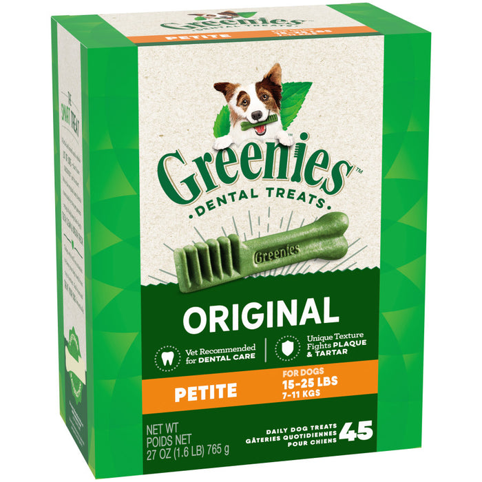 Greenies Dog Dental Treats Original, 1ea/27 oz, 45 ct, Petite