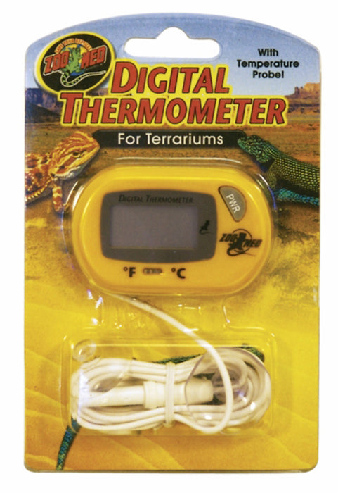 Zoo Med Digital Terrarium Thermometer Yellow, 1ea