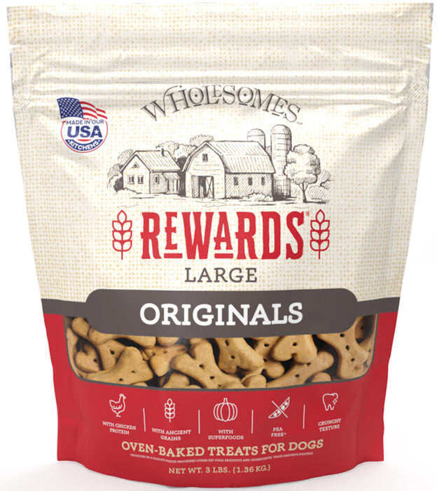 Wholesomes Classic Rewards Dog Treats Original, 1ea/LG, 3 lb