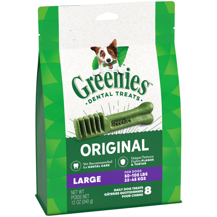 Greenies Dog Dental Treats Original, 1ea/12 oz, 8 ct, Large
