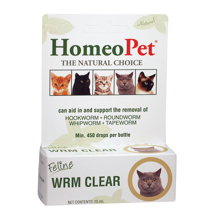 HomeoPet Feline WRM Clear 1ea/15 ml