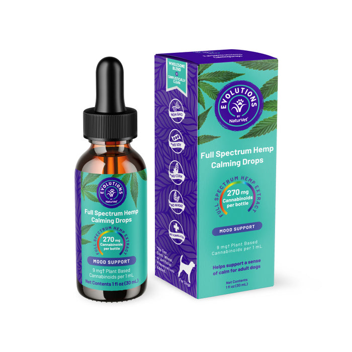 Evolutions by NaturVet Full Spectrum Hemp Calming Drops 1ea/1 oz