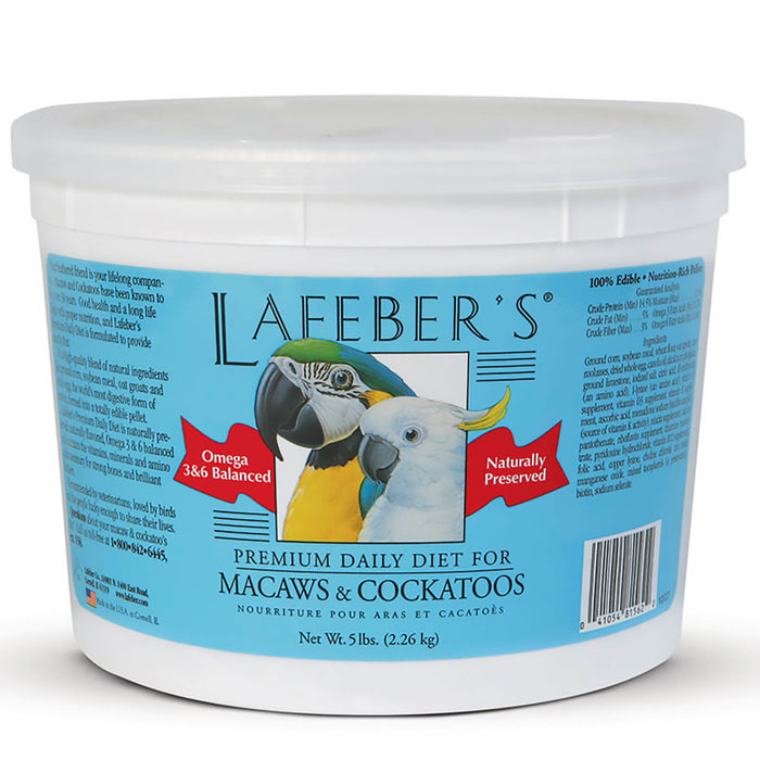 Lafeber Company Premium Daily Pellets for Macaws and Cockatoos 1ea/5 lb