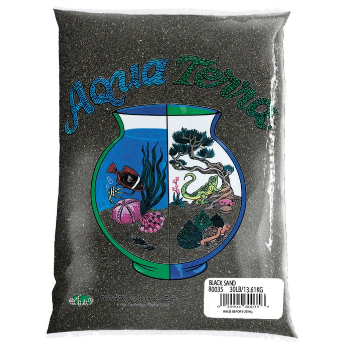 Aqua Terra Aquarium Sand Black, 1ea/5 lb