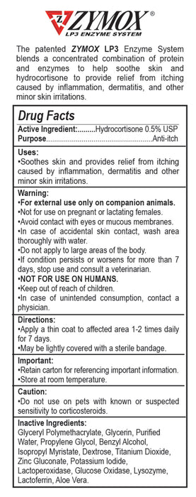 Zymox Topical Cream 0.5% Hydrocortisone Tube 1ea/1 oz