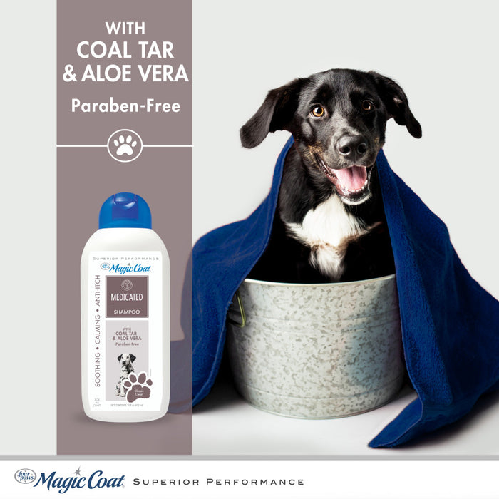 Four Paws Magic Coat Medicated Dog Shampoo for Skin Allergies Medicated Dog Shampoo, 1ea/16 oz (1 ct)