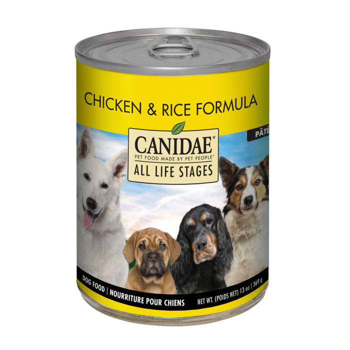 CANIDAE All Life Stages Wet Dog Food Chicken & Rice, 12ea/13 oz