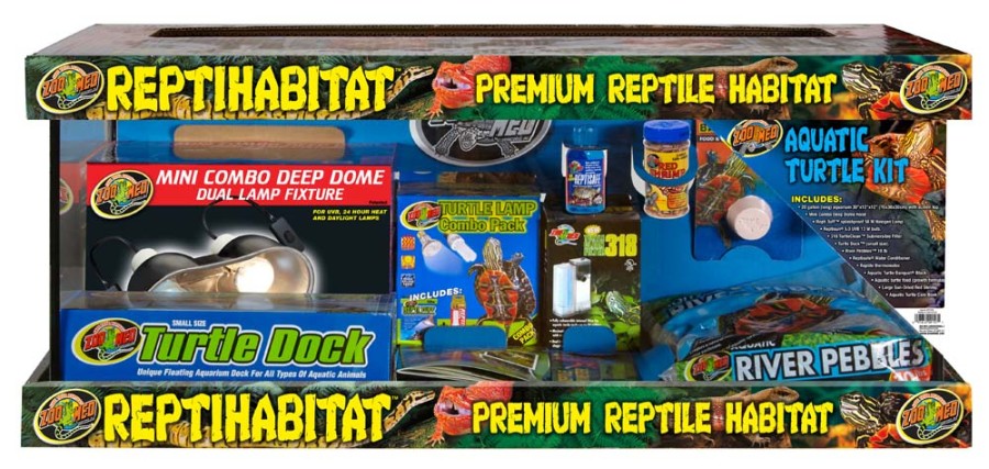 Zoo Med ReptiHabitat Aquatic Turtle Kit 20 gal. 1ea