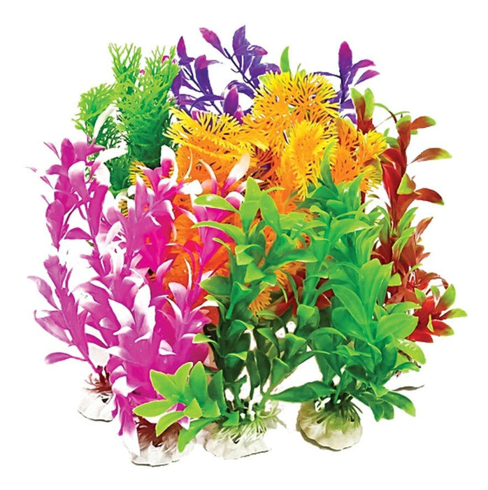 Aquatop Aquarium Plants Mix Assorted, 1ea/12 pk, 7 in